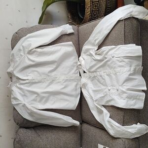 Bundle Of White House Black Market And Chico's Elegant White Blouses